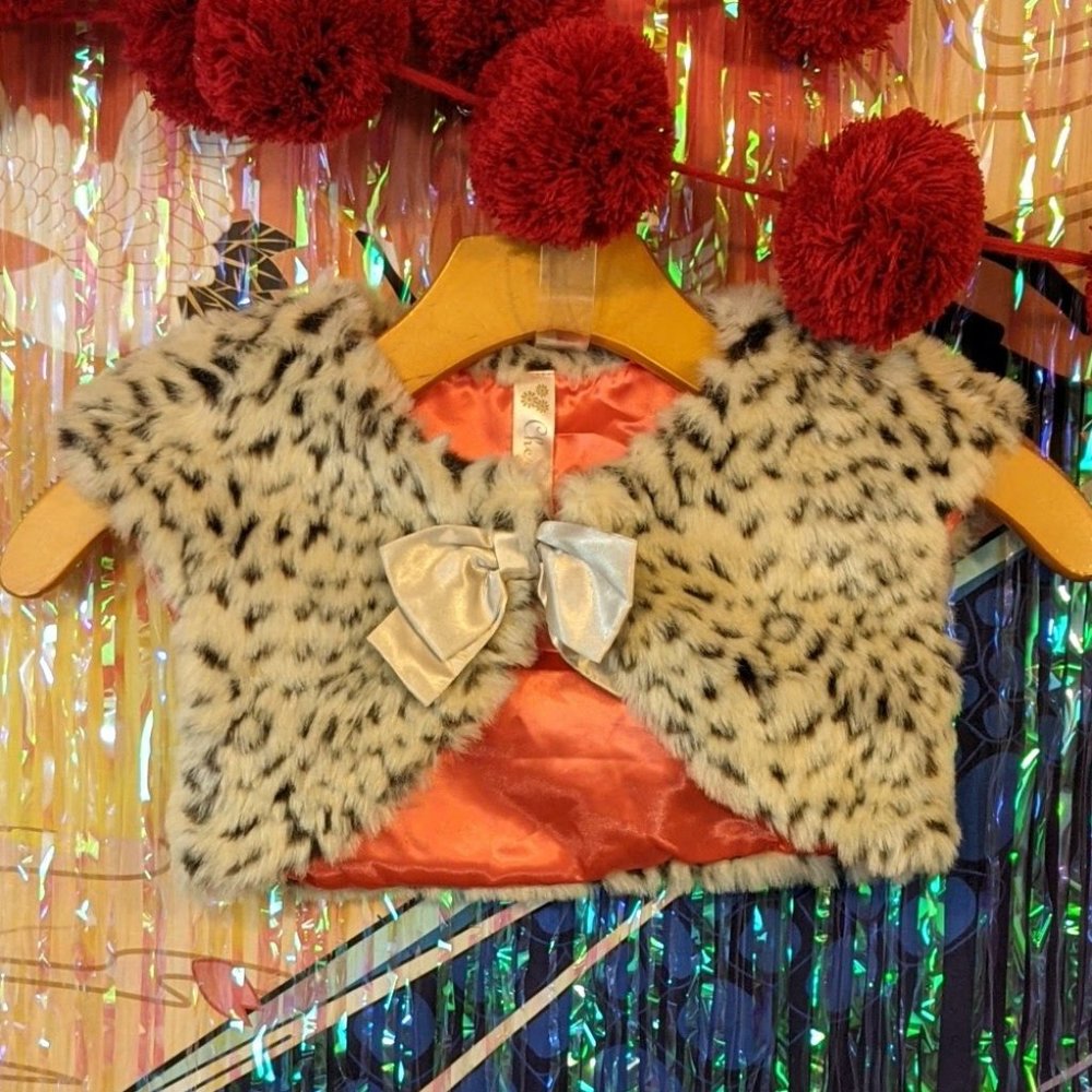 Girl's Cheetah Vest - Size L/G